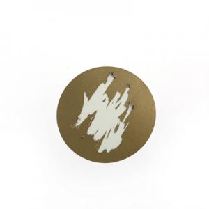50mm Circle Gold Scratch Sticker