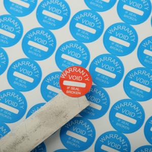 Fragile Paper Warranty Sticker